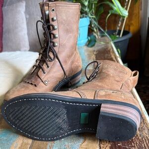 NU Tec leather BEAUTIFUL, weatherproof, electric proof boots. Worn once.